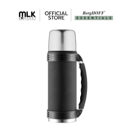 ขวดน้ำสุญญากาศสแตนเลสสตีล BergHOFF รุ่น Essential ทนทาน 1 ลิตร สีดำ 1100250_1